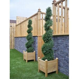 Best Artificial Lot de 2 (TM) 5 m 150 cm Cedar spirale topiaire arbres Alt buis Buxus Lot de * * * * * * * * * * * * * * * * UV Fade protégé * * * * * * * * * * * * * * * * - Publicité