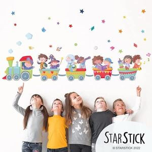 StarStick Stickers muraux pour enfants Train scolaire Décoration écoles T5 Supergéant - Publicité