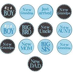 Mud Pie New Baby Boy Arrival Stickers - Publicité