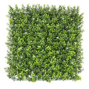 Mur vegetal artificiel - Jasmin blanc - Interieur et exterieur - 1m x 1m