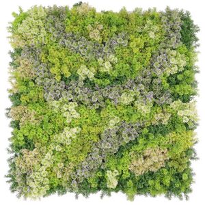 Mur vegetal artificiel - Sous-bois - Interieur et exterieur - 1m x 1m