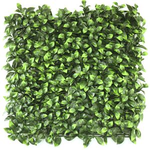 Mur vegetal artificiel - Feuilles de Gardenia - Interieur et exterieur - 1m x 1m