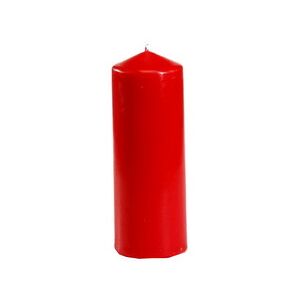 Papstar Bougie cylindrique, diamètre: 60 mm, rouge - Lot de 5 Bordeaux