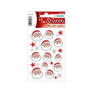 Herma Sticker de Noël DECOR 'Noël classique' - Lot de 12 Rouge