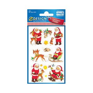 Avery ZDesign Stickers de Noël 'père Noël' - Lot de 10