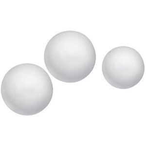 Set de boules en polystyrène, diamètre: 40 mm - Lot de 8