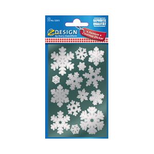 Avery ZDesign Stickers de Nöel 'flocons de neige' - Lot de 10