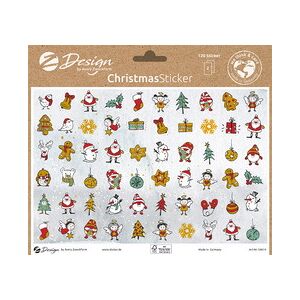 Avery ZDesign Sticker tendance NOEL - Lot de 4