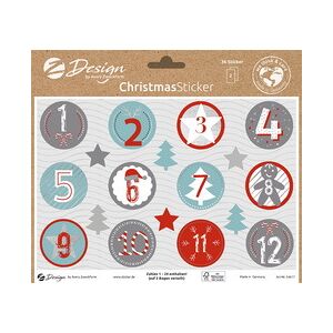 Avery ZDesign Sticker tendance NOEL - Lot de 4