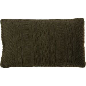 ZAGO Housse de coussin verte en laine 50 x 30 cm Eden