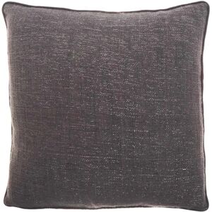 ZAGO Housse de coussin en coton et lurex gris 60 x 60 cm Eris