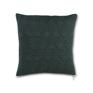 ZAGO Coussin en coton vert a motifs geometriques 45 x 45 cm