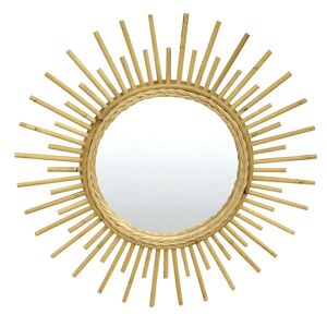 ZAGO Miroir en rotin naturel Sun