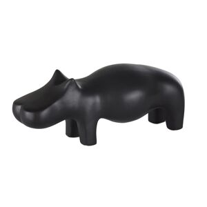 Maisons du Monde Déco à poser hippopotame stylisé noir
