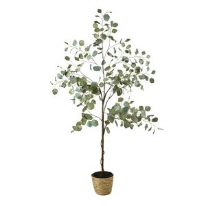 Maisons du Monde Eucalyptus artificiel et pot tresse H176 Vert 99x188x93cm