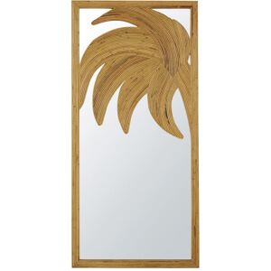 Maisons du Monde Grand miroir rectangulaire decor palmier en rotin 80x170