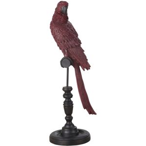 Maisons du Monde Statue perroquet vieux rose et noir H72