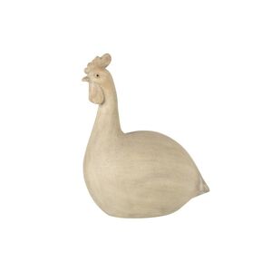 LANADECO Poule résine beige H48cm