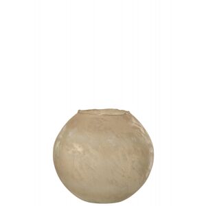 LANADECO Vase rond verre or H22cm - Publicité