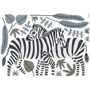 Lilipinso Planche de stickers decoratifs zebres multicolore