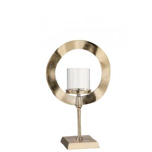 LANADECO Photophore rond sur pied