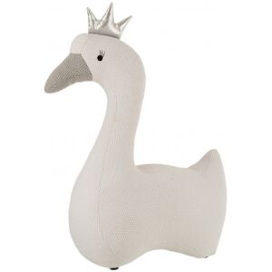 LANADECO Cygne polyester blanc et gris