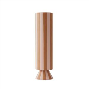 OYOY Living Design Vase caramel et rose 100% gres Ø8,5xH31cm