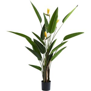 Kare Design Plante artificielle oiseau de paradis en polyethylene et beton H190 Vert 50x190x40cm