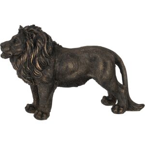 Jolipa Statue lion brun patine bronze H20cm