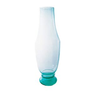 Sia Deco Vase décoratif en verre soufflé bleu vert transparent H80 - Publicité