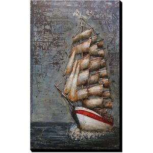 DECO-MURALE.shop Tableau relief en metal geant des mers 100x60