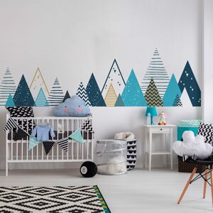 Ambiance Sticker Stickers enfant montagnes scandinaves tipika 110x185cm Multicolore 185x110cm