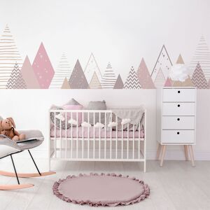 Ambiance Sticker Stickers enfant montagnes scandinaves melinka 110x185cm Multicolore 185x110cm