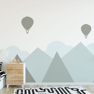 Ambiance Sticker Stickers enfant montagnes scandinaves helsinki 120x160cm Multicolore 160x120cm