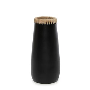 Bazar Bizar Vase en terre cuite noir naturel H31