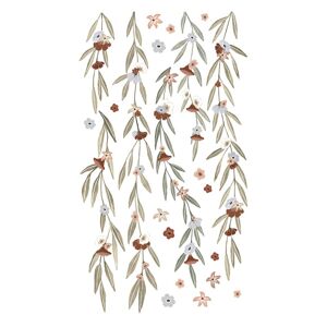 Lilipinso Grand sticker eucalyptus et fleurs en vinyle mat multicolore Multicolore 43x0x45cm