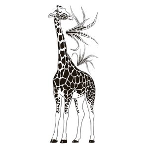 Lilipinso Grand sticker la girafe en vinyle mat noir