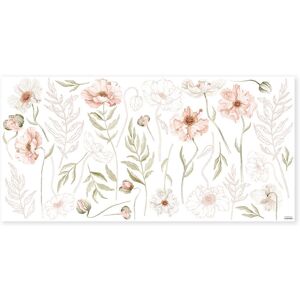 Lilipinso Grand sticker grands coquelicots en vinyle mat (64 x 130 cm) Rose 130x0x90cm