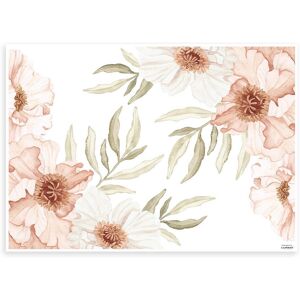 Lilipinso Stickers muraux grand bouquets en vinyle mat 64 x 90 cm Rose 90x64cm