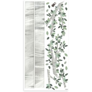 Lilipinso Stickers muraux le grand arbre en vinyle mat gris Vert 130x64cm