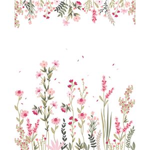 Lilipinso Papier peint décor a field of flowers l rose Rose 0x248x200cm