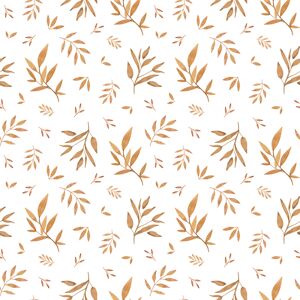 Lilipinso Papier peint foliage taupe Marron 1000x0x50cm