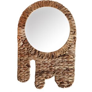 Lastdeco Miroir en Paille Marron 38x1x57 cm