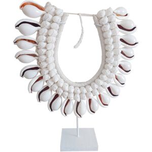 My Bliss Home Collier decoratif en gros coquillages, blanc L35 x H40 cm