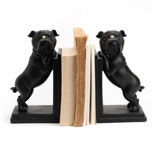 Amadeus Serre livre Bulldog noir en résine H27 - Publicité