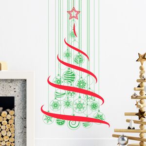 Ambiance Sticker Sticker Noel sapin de noel dans les airs 170 x 90 cm