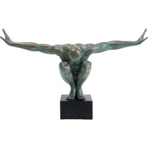 Kare Design Statuette homme en polyrésine bronze 100x64 - Publicité