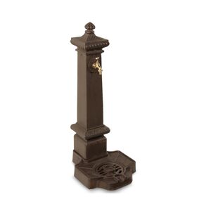 Decoration dAutrefois Fontaine de Jardin Aluminium Marron 38x47x99cm Marron 46x99x38cm