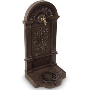 Decoration dAutrefois Fontaine de Jardin Aluminium Marron 39x33x83cm Marron 39x83x32cm