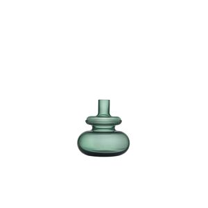 Zone Vase en verre souffle bouche vert mousse